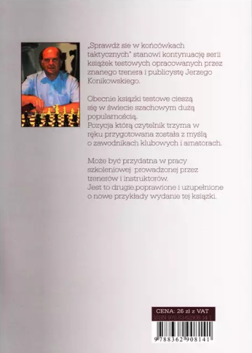 Sprawdź się w końcówkach taktycznych - Jerzy Konikowski - sklep szachowy szachownica 3d_1.png