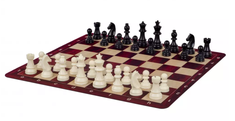 RUBBER Chess Board 20 (51cm) brown - sklep szachowy1.png