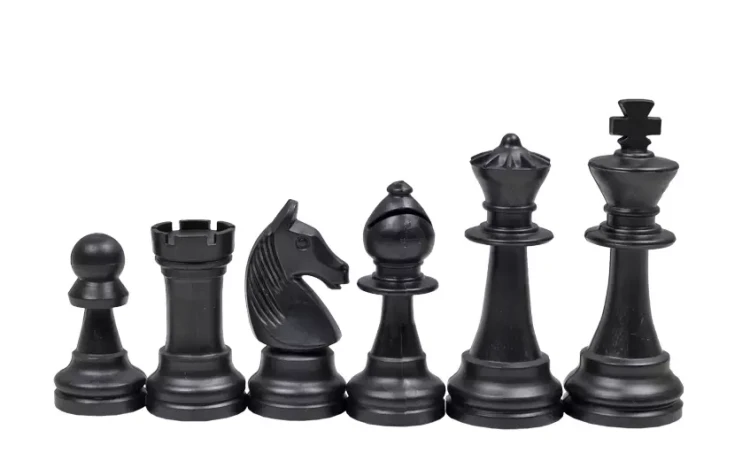 Figury szachowe Staunton nr 6 kremowo-czarne (król 96 mm) - sklep szachowy1.png