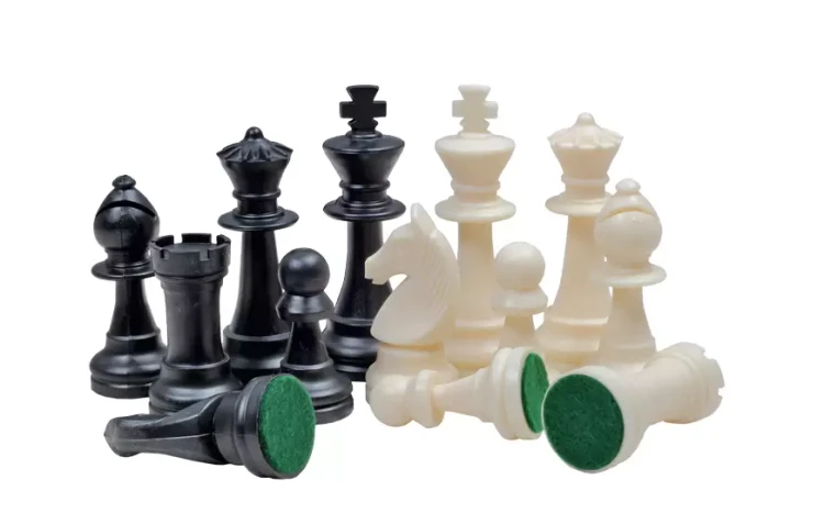 Figury szachowe Staunton nr 6 kremowo-czarne (król 96 mm) - sklep szachowy3.png